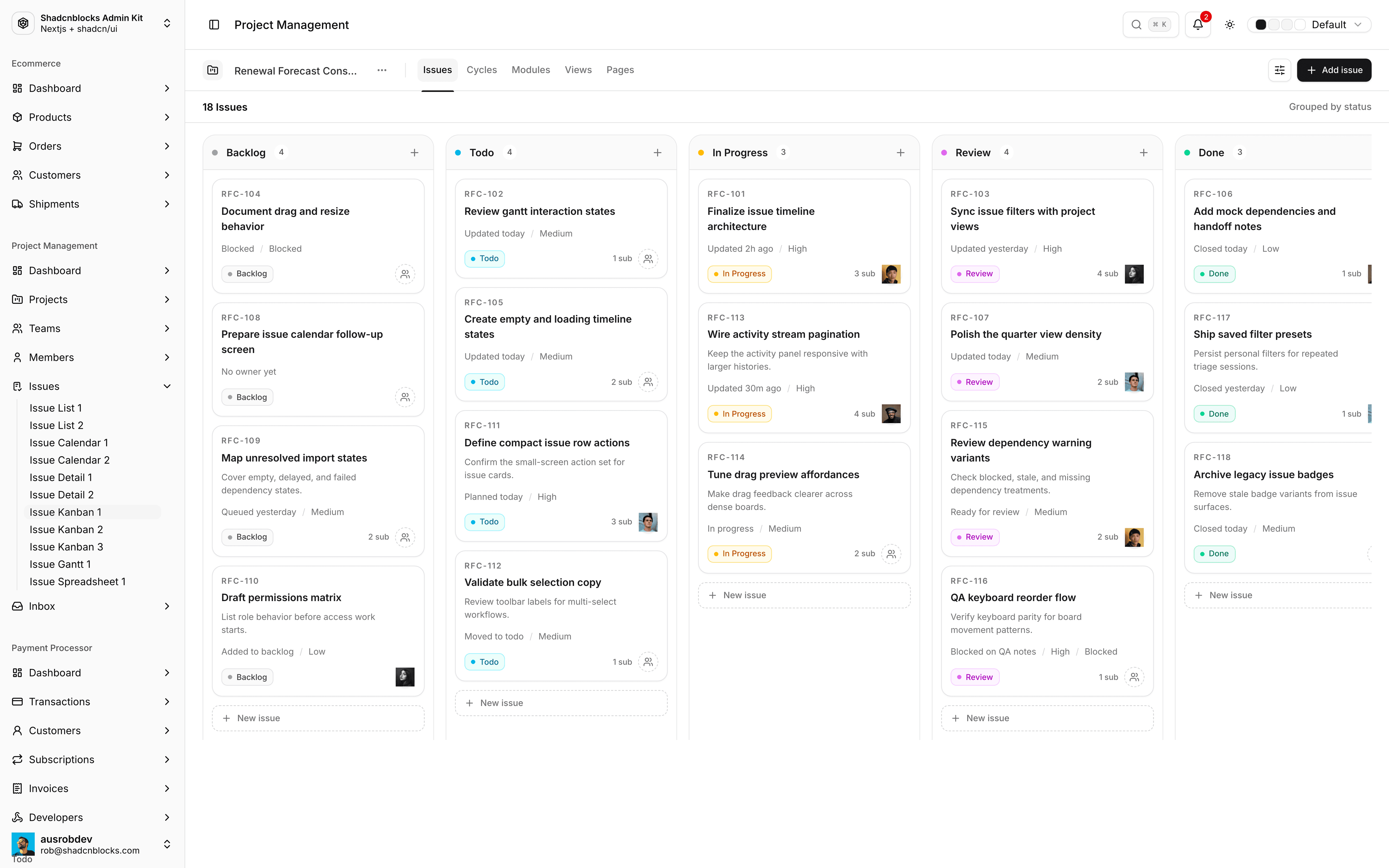 Shadcn Admin screenshot 5