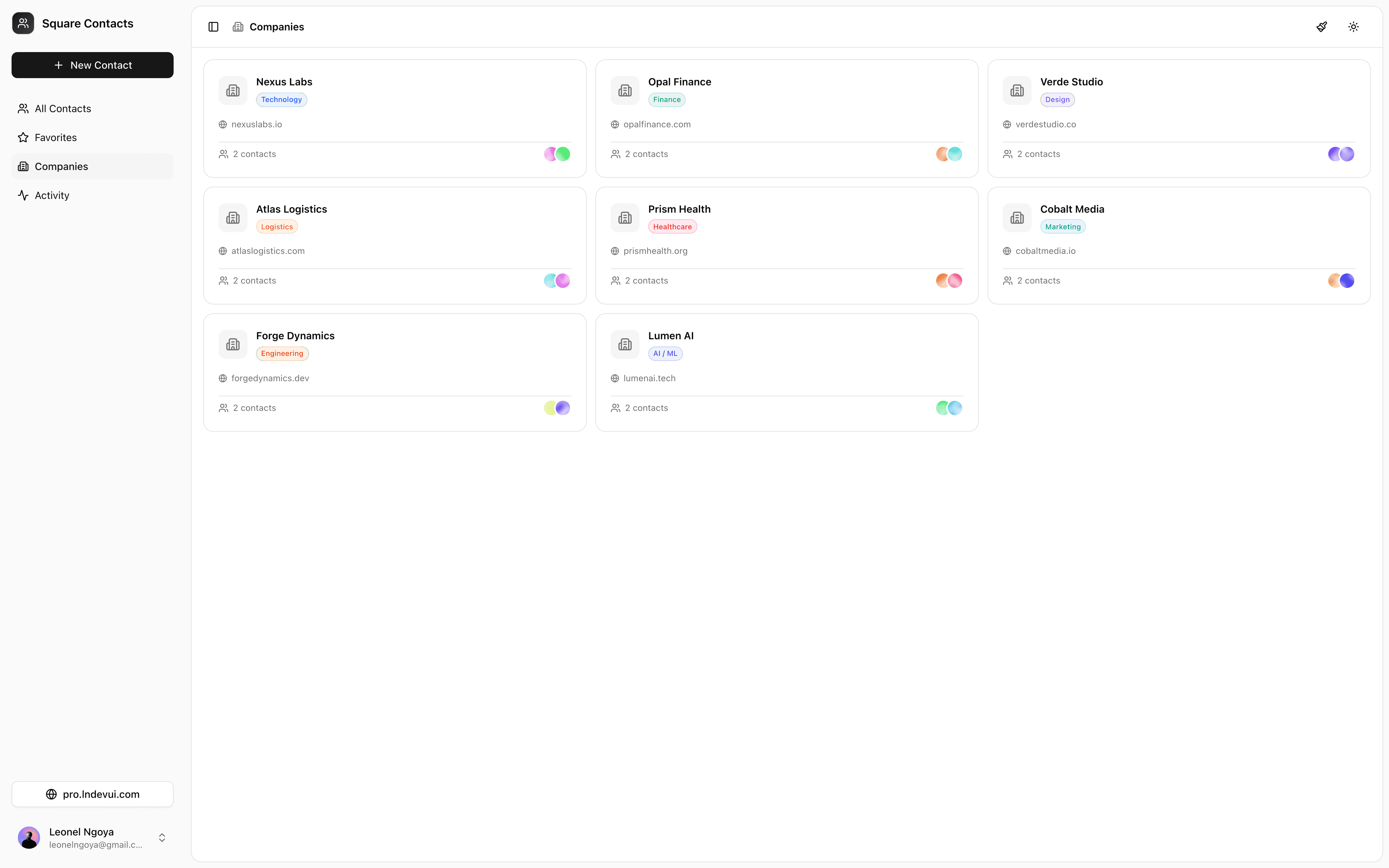 Contacts screenshot 3