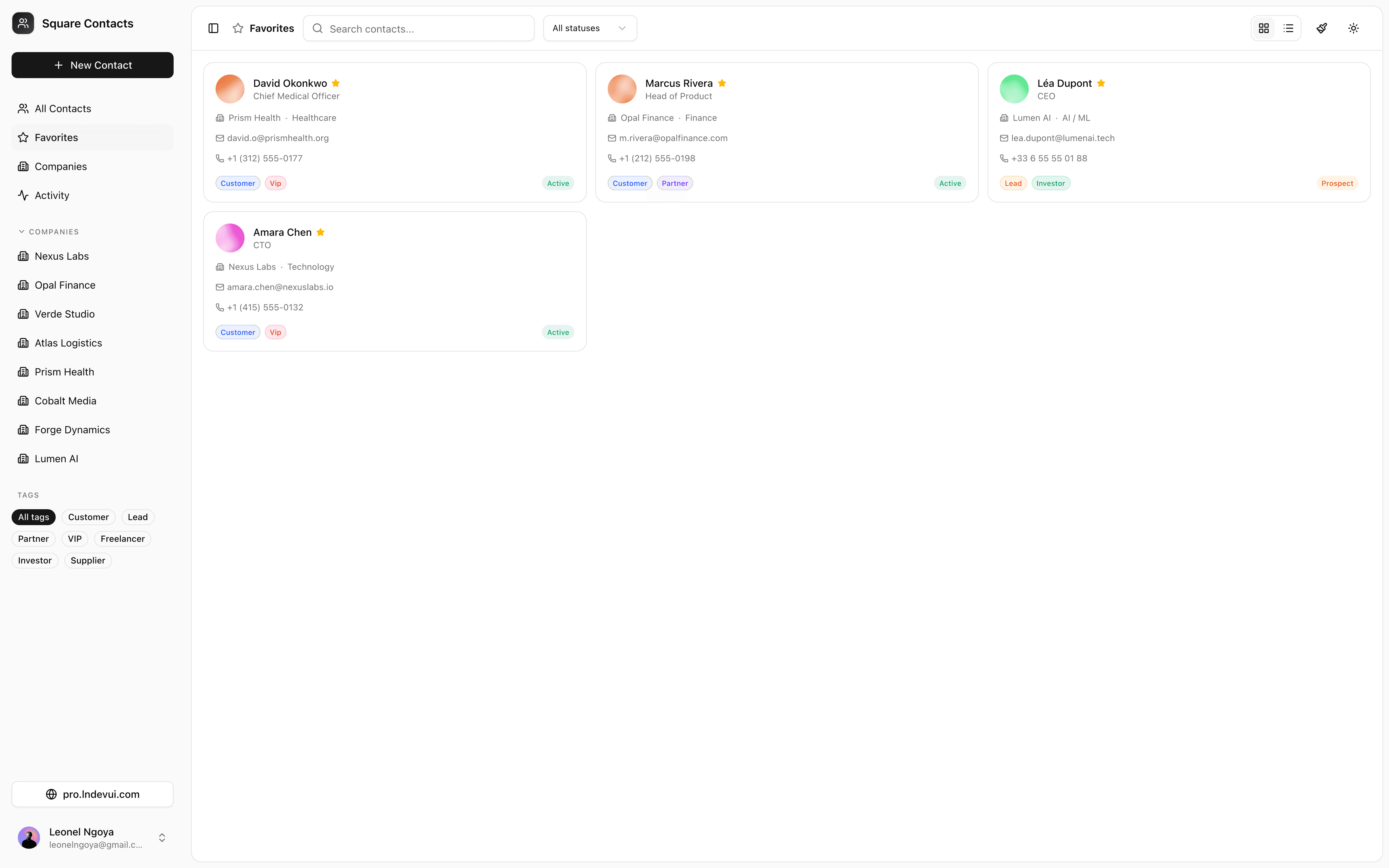 Contacts screenshot 5
