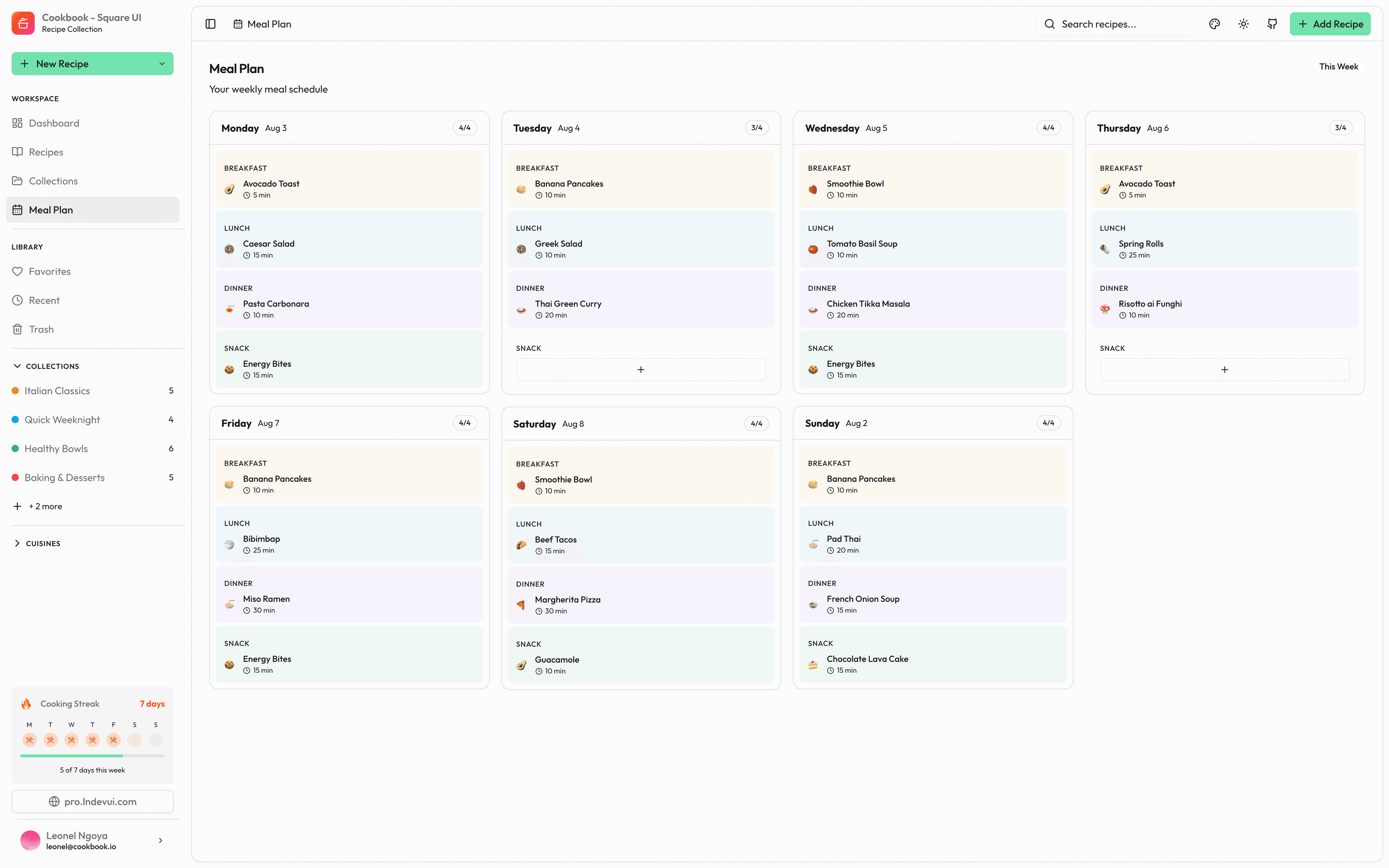 Cookbook screenshot 3