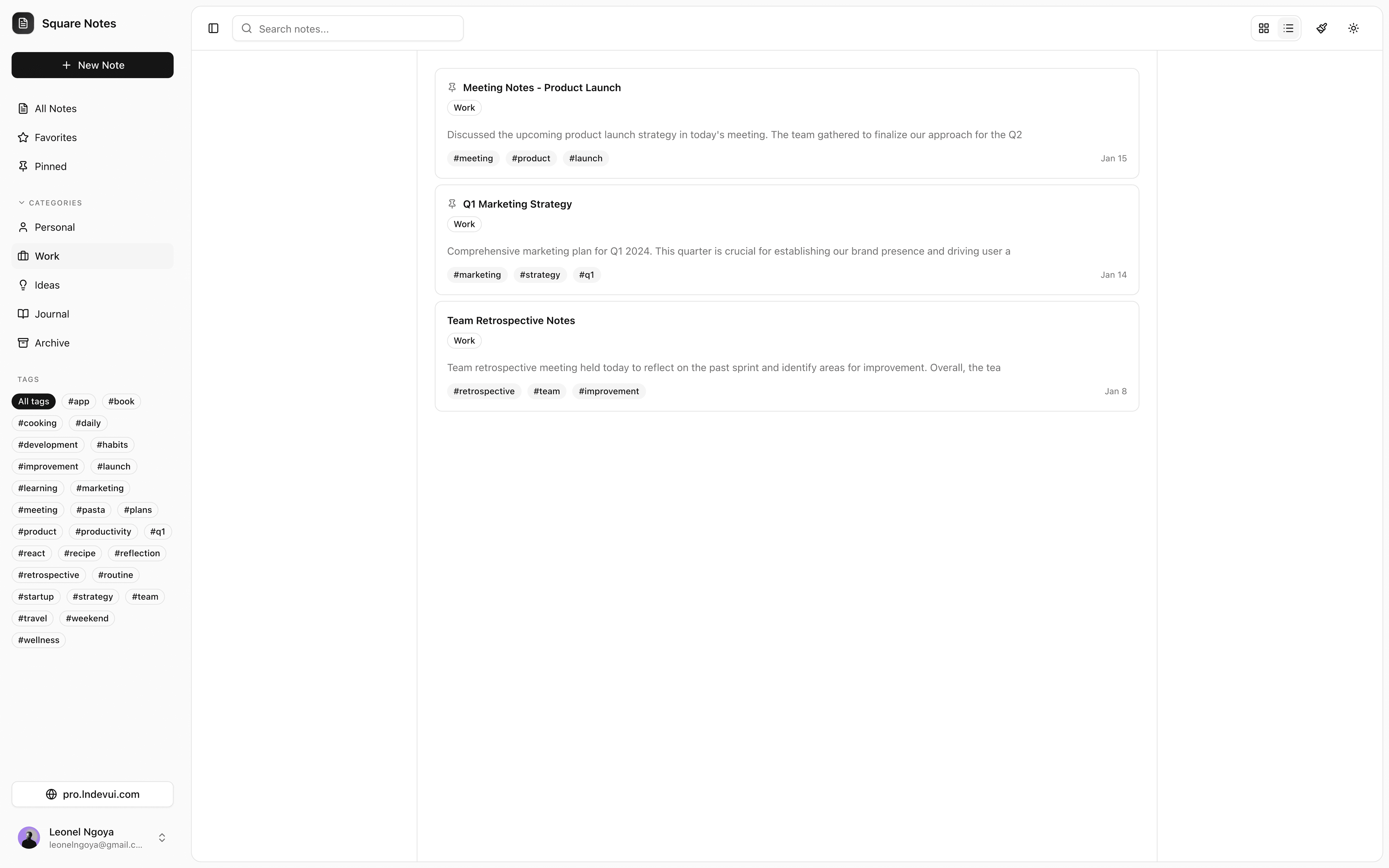 Notes App screenshot 4